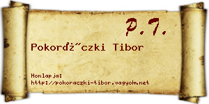 Pokoráczki Tibor névjegykártya